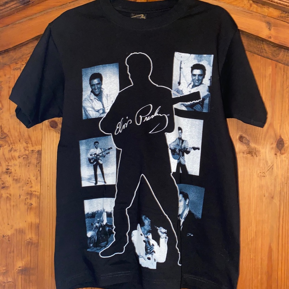 Elvis black short sleeve Tee shirt size M